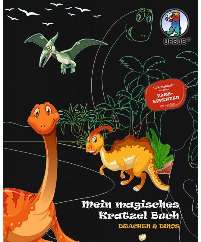 24530002F Mein magisches Kratzelbuch Drachen und Dinos