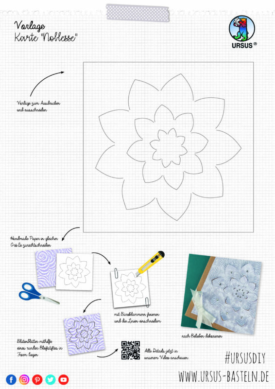 Handmade Paper Noblesse Karte de Seite 2
