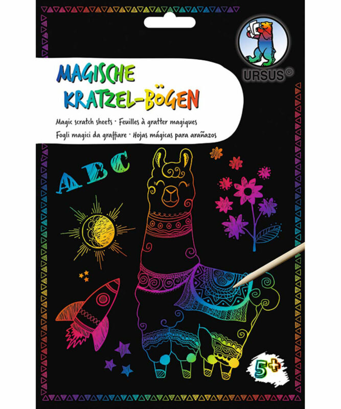 Magische Kratzel-Bögen 250 g/m2, DIN A5, 10 Blatt, mit Regenbogeneffekt Artikel Nr.: 24559200F