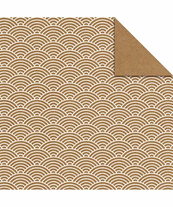 Faltblätter Kraftpapier „Design Mix“ 80 g/m², 15 x 15 cm, 100 Blatt sortiert in 10 Designs Artikel Nr.: 38055599F