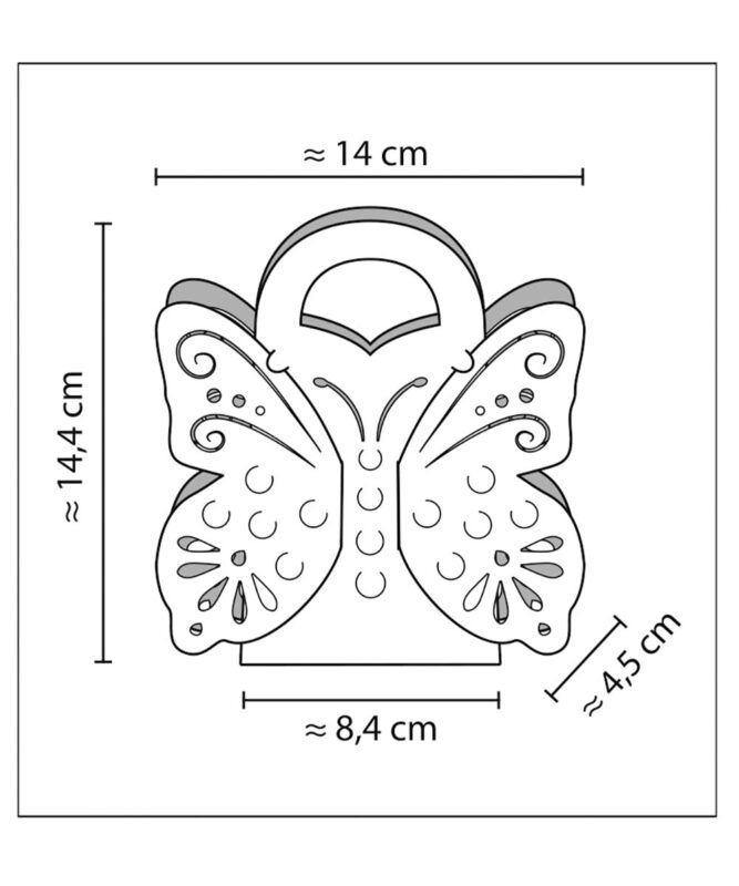 Mini-Taschen „Schmetterling“ 300 g/m², Mini-Taschen „Schmetterling“ Artikel Nr.: 28190099