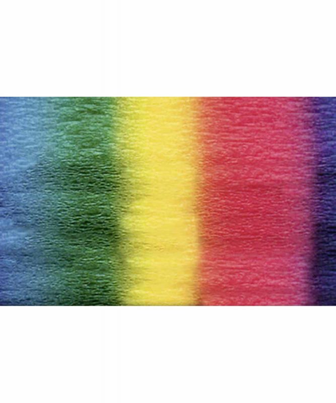 Bastelkrepp Regenbogen 50 cm x 2,5 m, gerollt, in einer Farbkombination, Regenbogen Art.-Nr.: 4140300