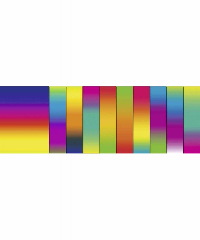 Regenbogen-Transparentpapier 20,5 x 33 cm, 10 Blatt sortiert in verschiedenen Farbkombinationen 115 g/m² Art.-Nr.: 8000099