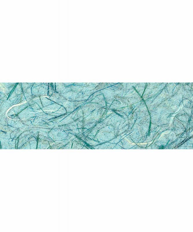 Graspapier Handgeschöpftes Naturpapier, mit Fasern vom Maulbeerbaum, 80 g/m² 23 x 33 cm, 5 Blatt, mit Banderole Art.-Nr.: 60720032 blau
