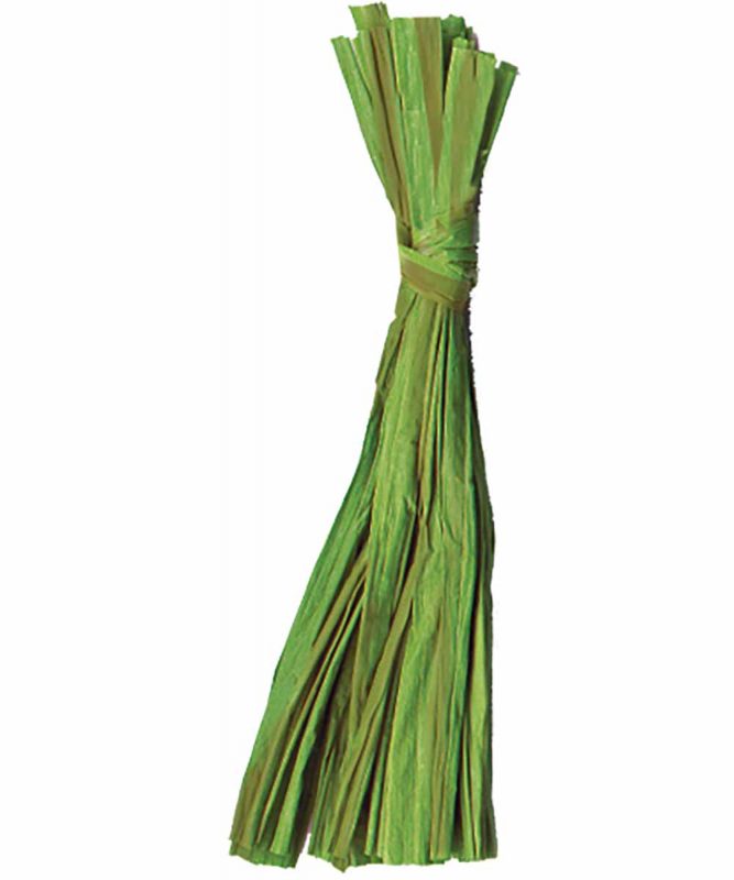 Naturbast von der Raffiapalme auf Madagaskar, gleichmäßig gefärbt, vielseitig verwendbar 50g Art.-Nr.: 6400053 lindgrün